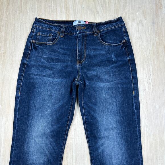 Cabi True Boyfriend Dark Wash Denim Straight Leg Mid Rise Jeans 4 Style 5494 - Picture 2 of 16